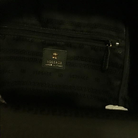 Versace Signature print Gold Medusa Backpack main image 7